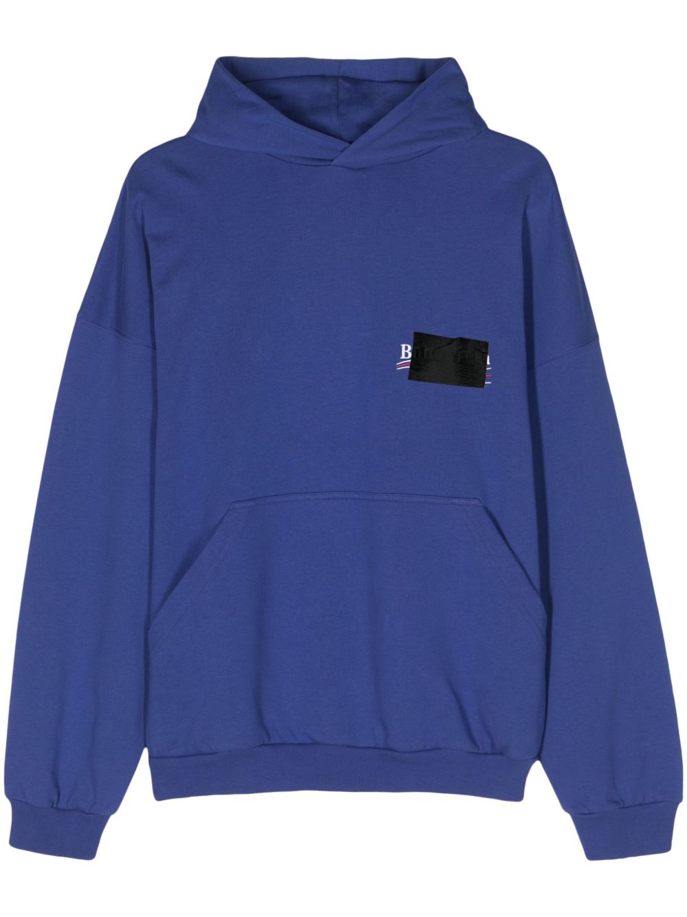 Balenciaga Political Campaign 棉连帽衫 - 蓝色