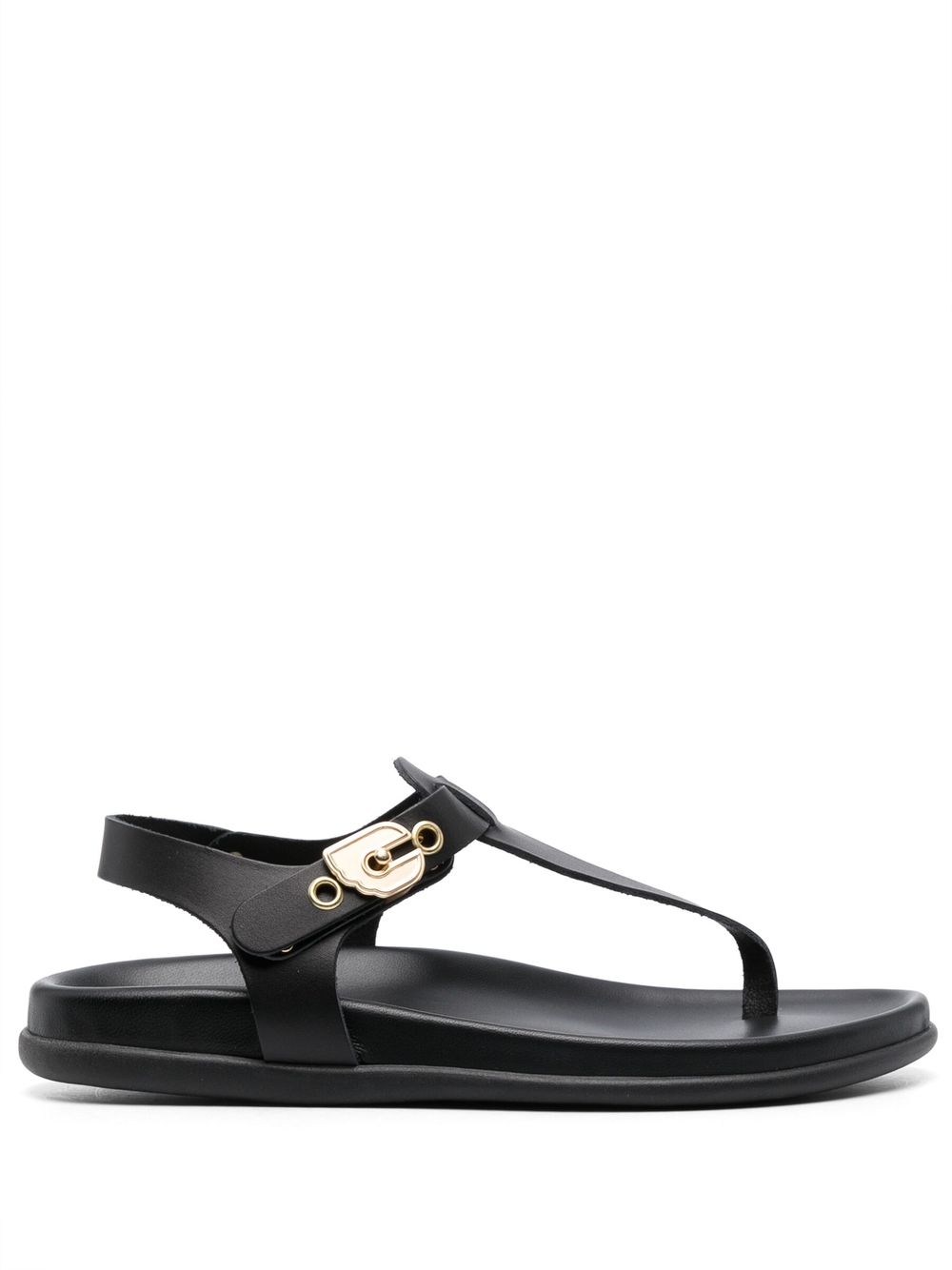 Ancient Greek Sandals 搭扣开合凉鞋 - 黑色