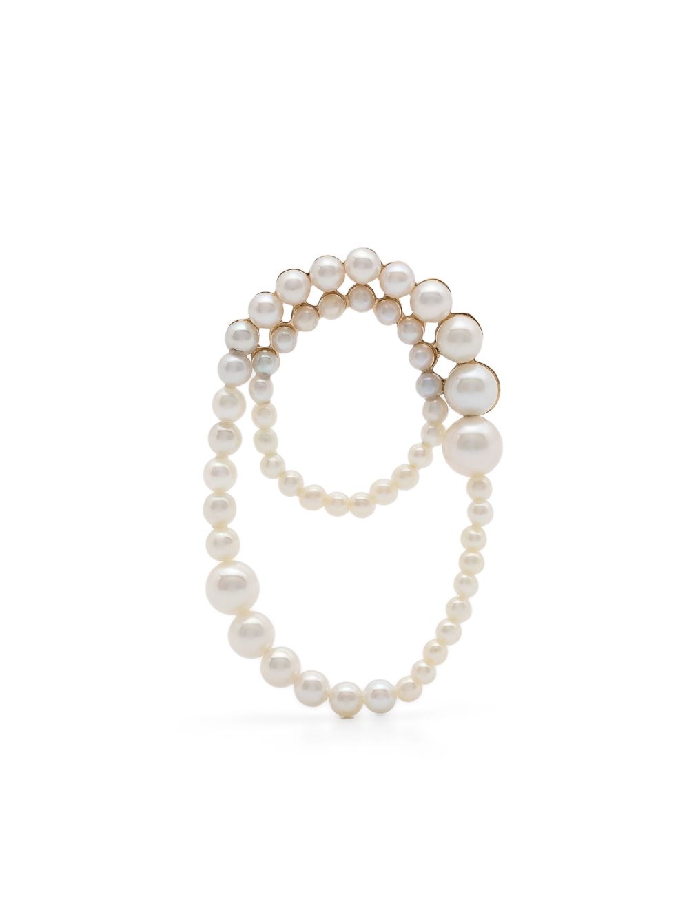 Sophie Bille Brahe 14K环保再生黄金 Embrassée 单只耳环 - 金色