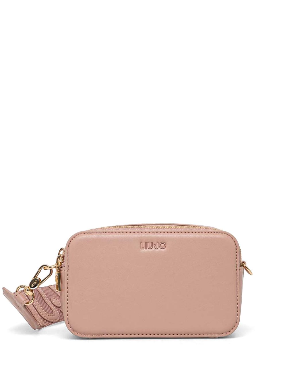LIU JO logo斜挎包 - 粉色