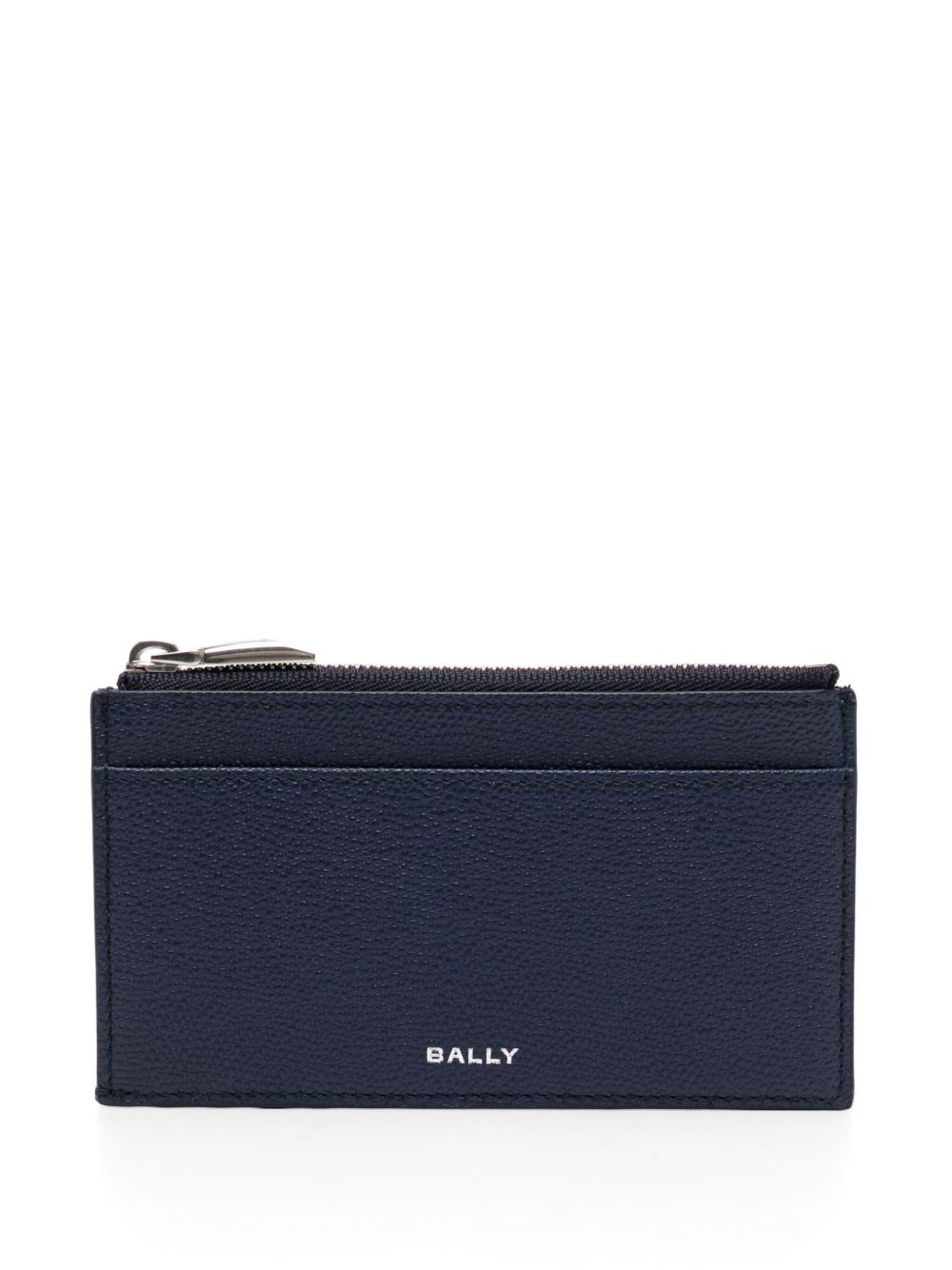 Bally logo印花皮质钱包 - 蓝色