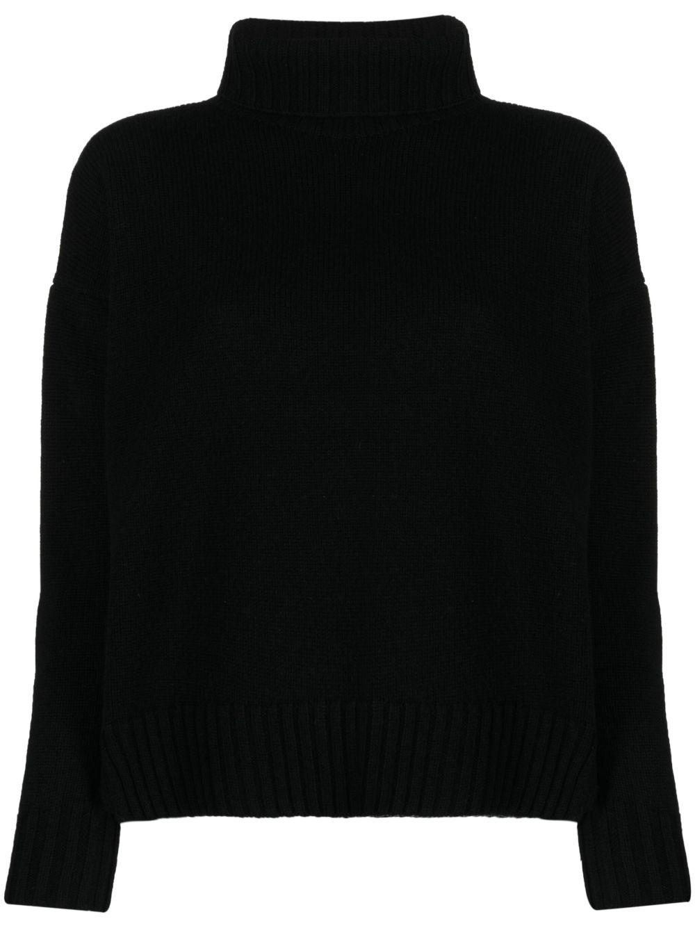 Max Mara 密织高领毛衣 - 黑色
