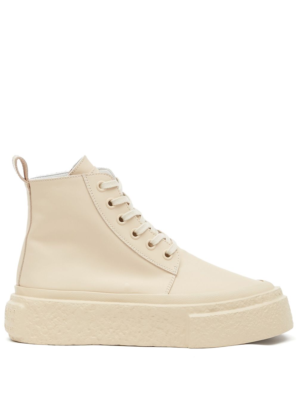 MM6 Maison Margiela 系带皮质运动鞋 - 中性色