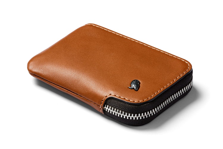 Bellroy Card Pocket Small Zipper Wallet and Card Case Caramel