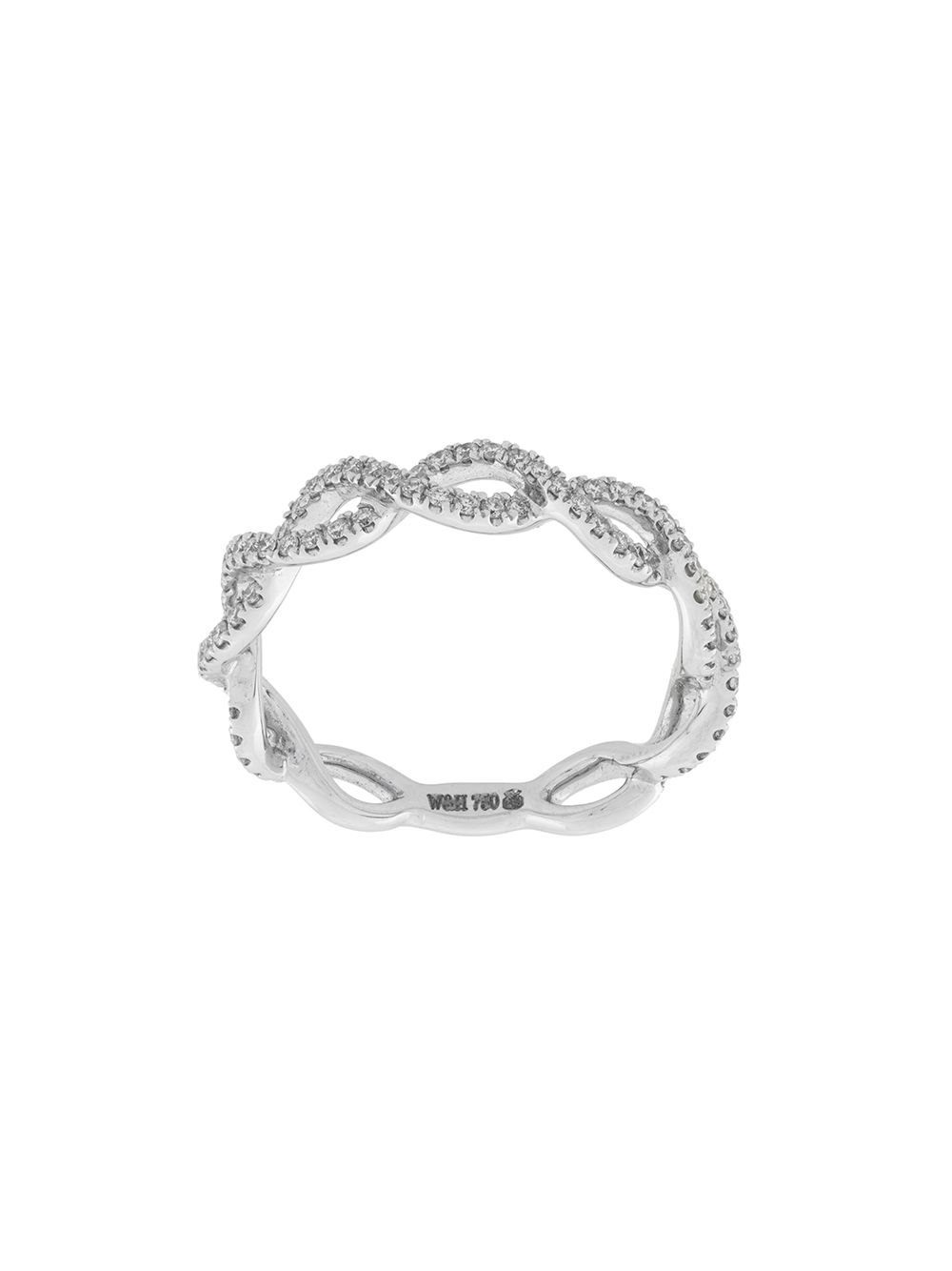 Wouters & Hendrix Gold Diamond Ribbon钻石戒指 - 金属色