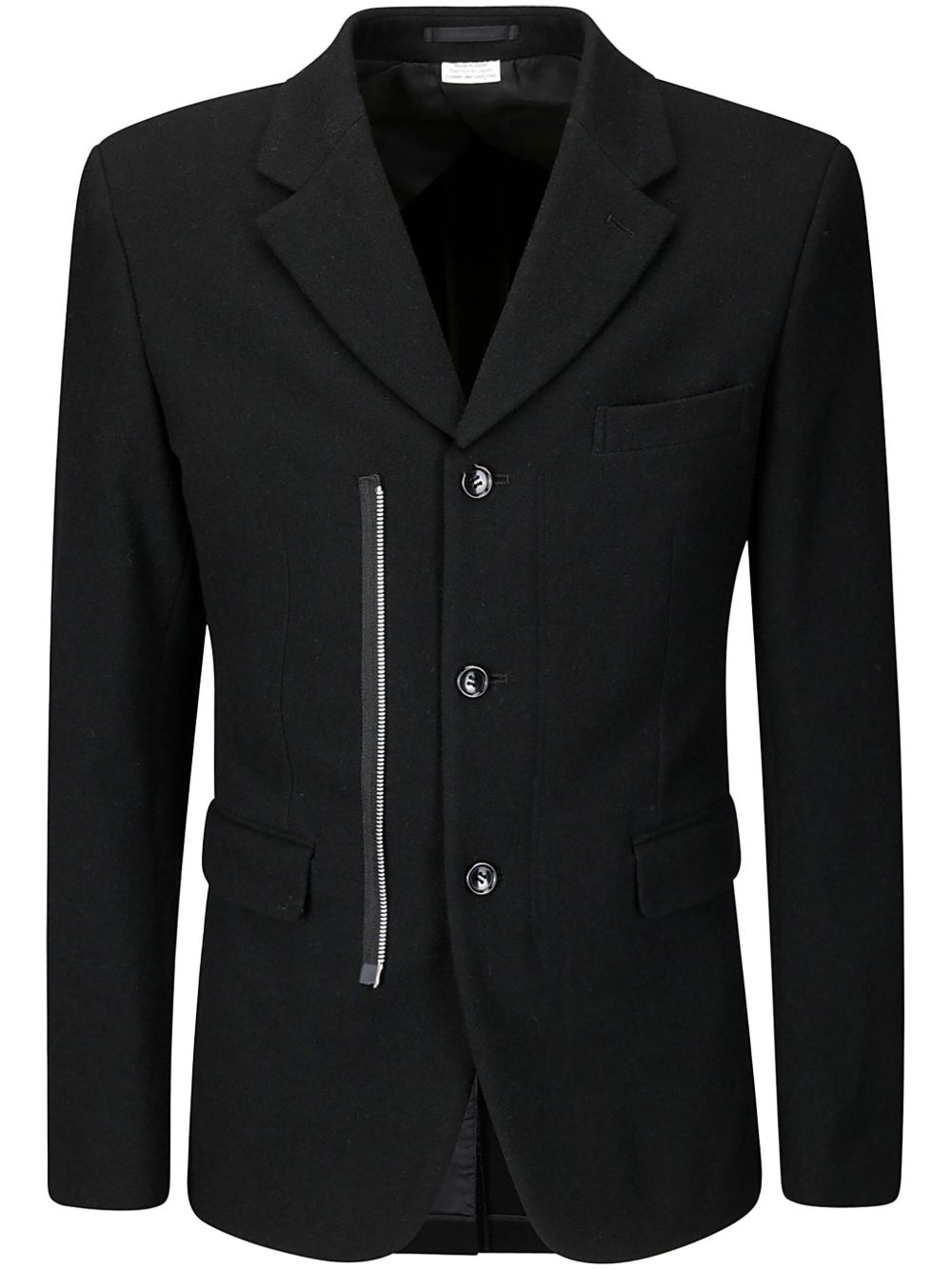 Comme des Garçons Homme Plus 单排扣西装夹克 - 黑色