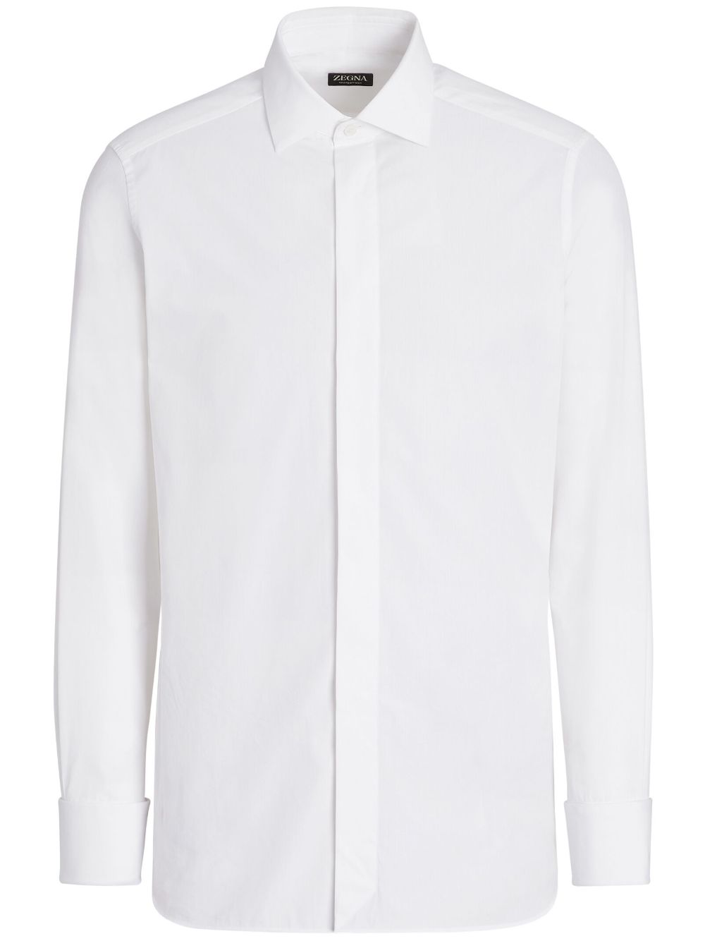 Zegna Trofeo 真丝衬衫 - 白色
