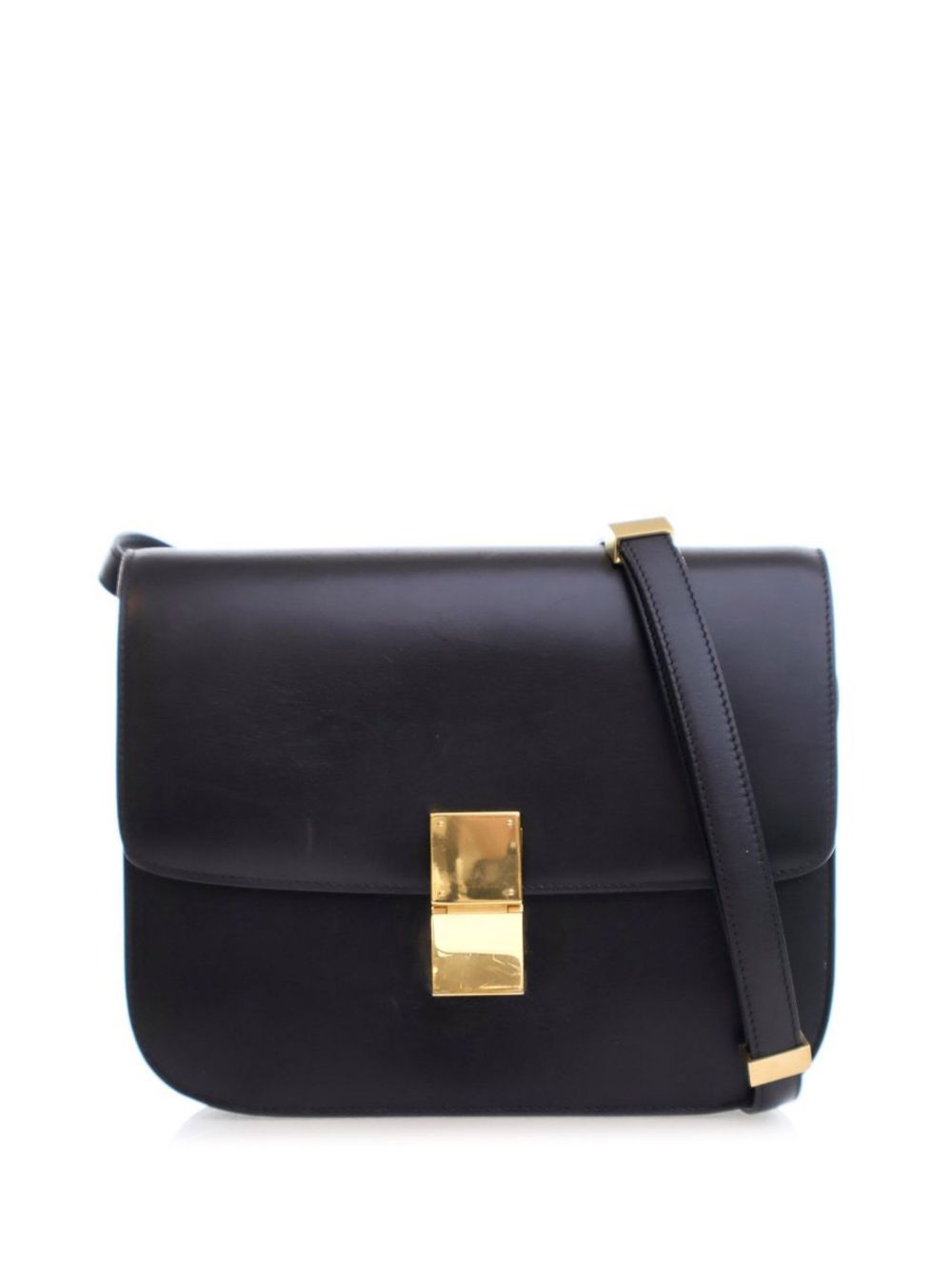 Céline Pre-Owned Classic Box 中号小牛皮斜挎包（2015年典藏款） - 黑色