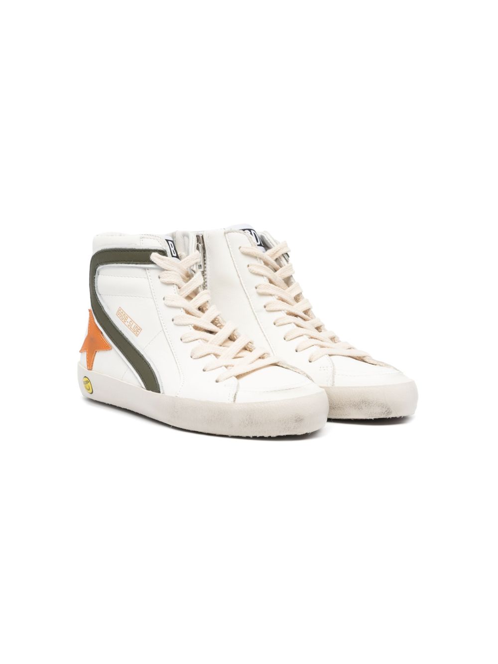 Golden Goose Kids Slide 高帮运动鞋 - 白色