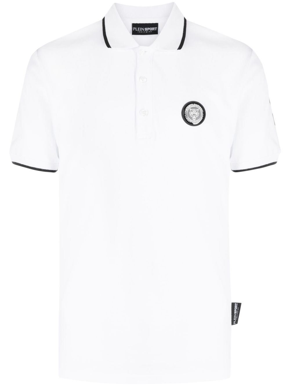 Plein Sport SS 标贴棉polo衫 - 白色