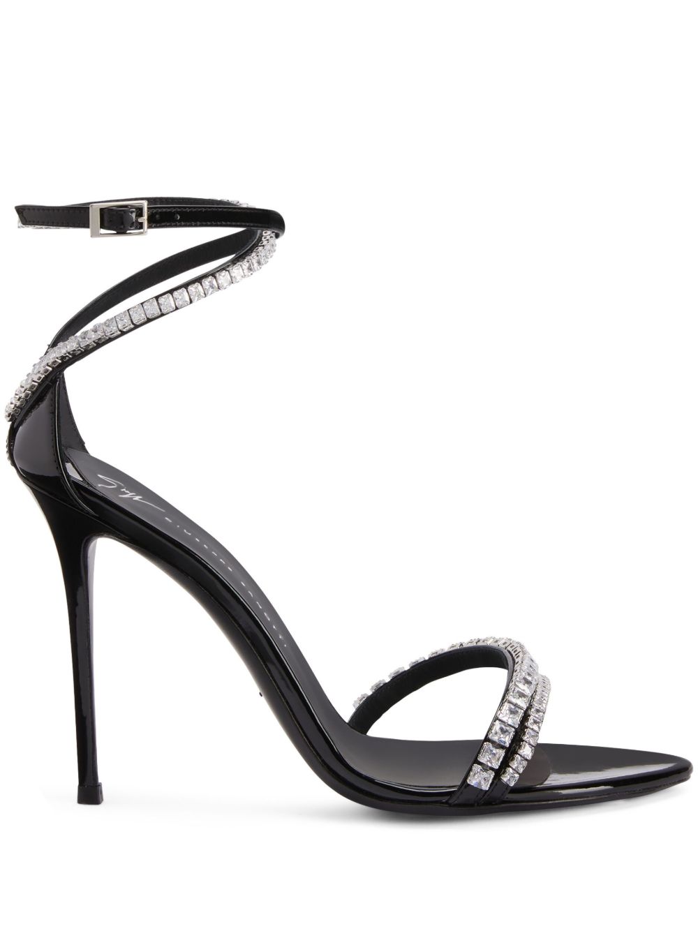 Giuseppe Zanotti Abileene 晶饰高跟凉鞋 - 黑色