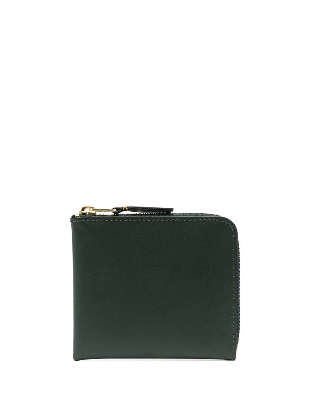 Comme Des Garçons Wallet 拉链皮质钱包 - 绿色