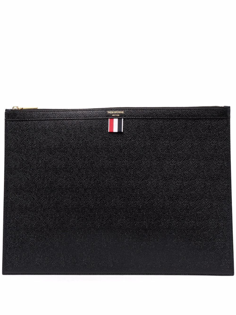 Thom Browne RWB 条纹电脑包 - 黑色
