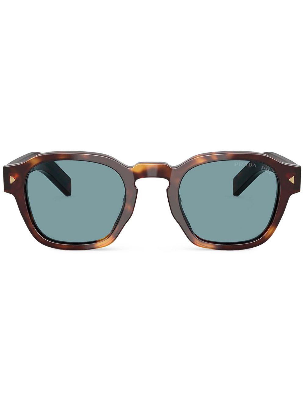 Prada Eyewear 方框太阳眼镜 - 褐色