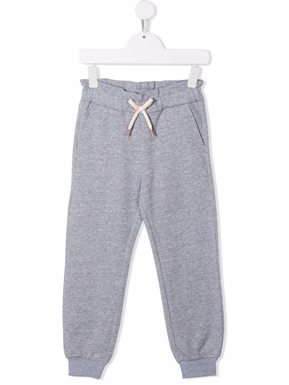 Chloé Kids 抽绳裤腰运动裤 - 灰色