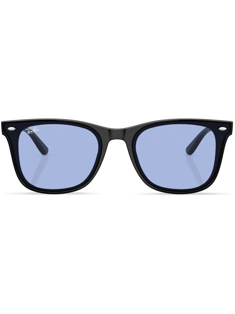 Ray-Ban logo方框太阳眼镜 - 黑色