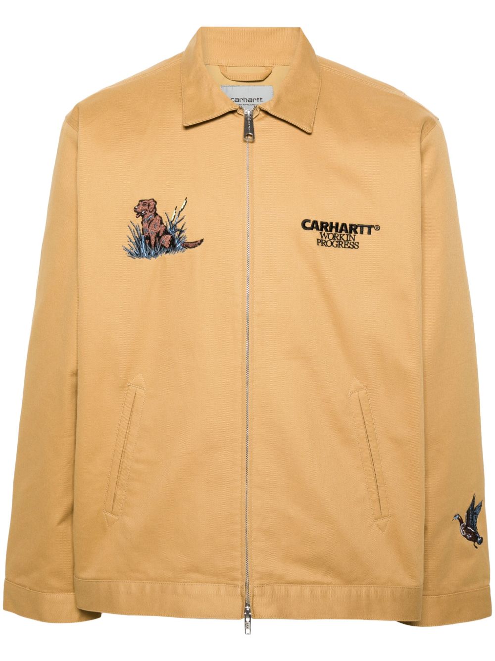 Carhartt WIP Ducks logo刺绣衬衫式夹克 - 黄色