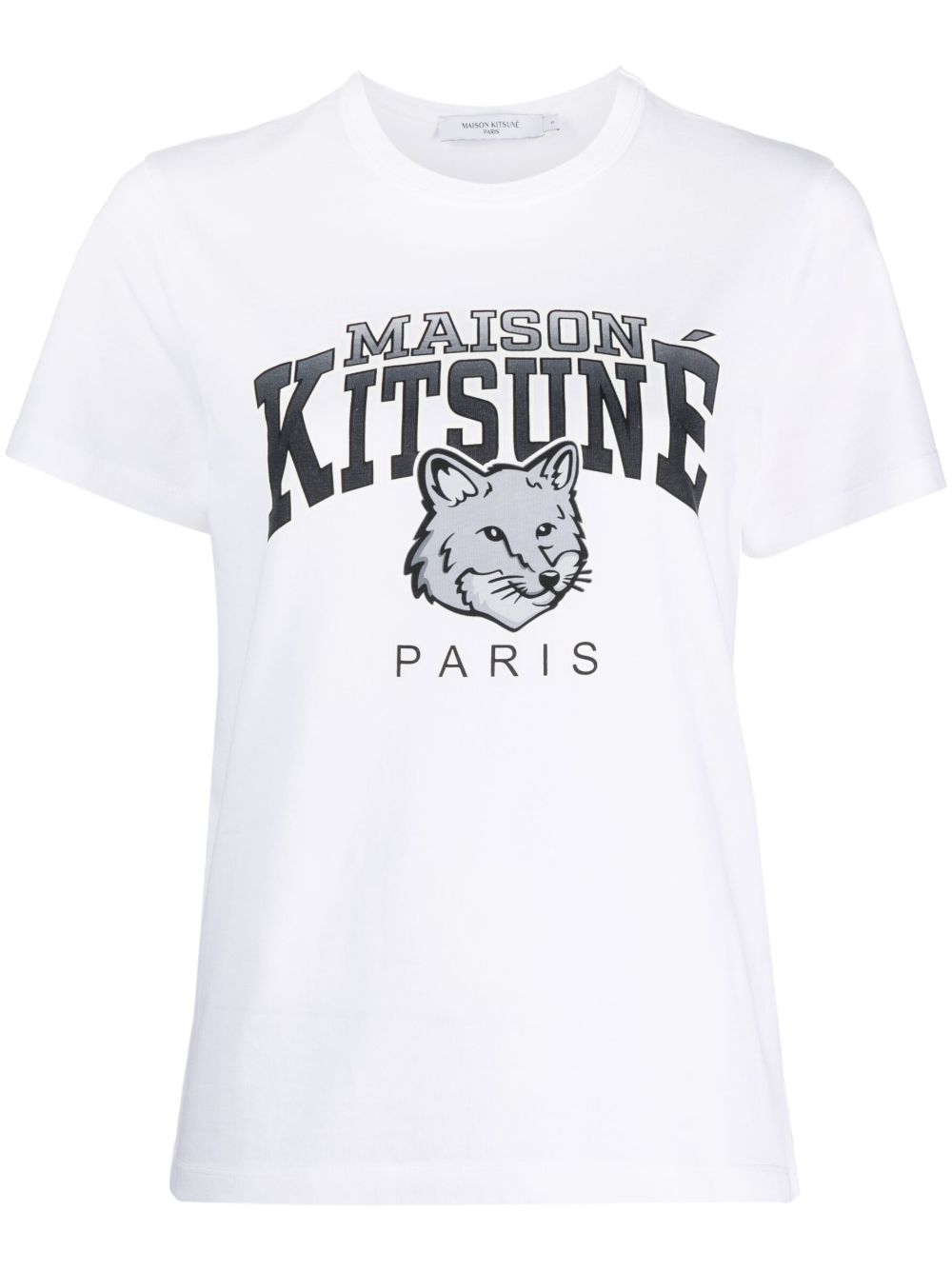 Maison Kitsuné Campus Fox 棉T恤 - 白色