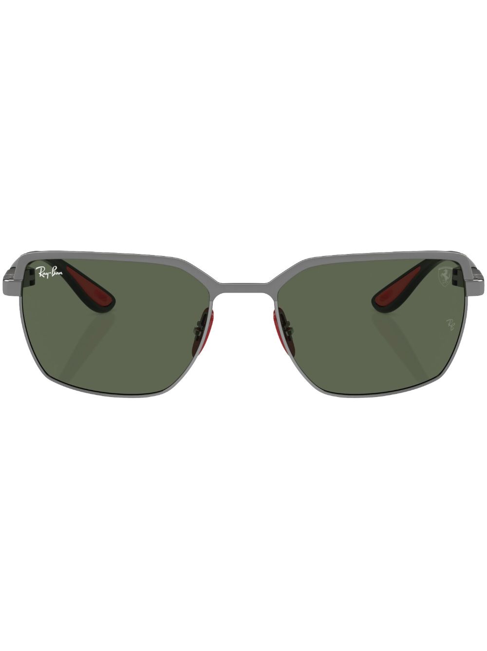 Ray-Ban x Scuderia Ferrari 方框太阳眼镜 - 灰色