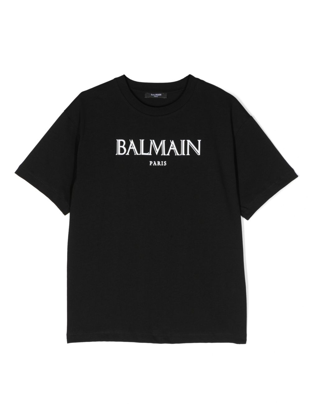 Balmain Kids logo印花棉T恤 - 黑色