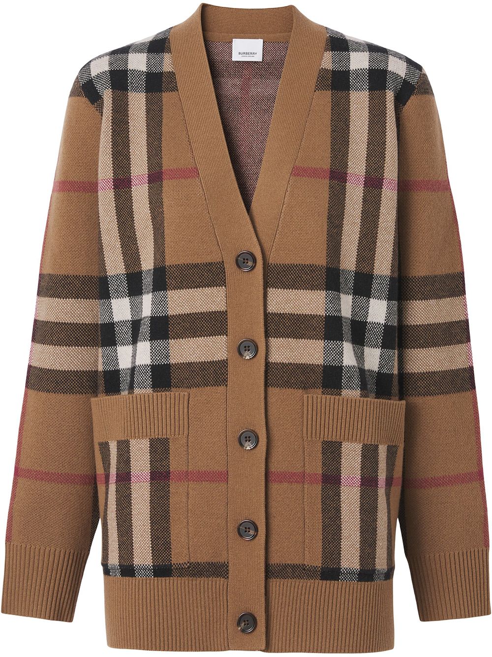 Burberry 博柏利 格纹开衫 - 褐色