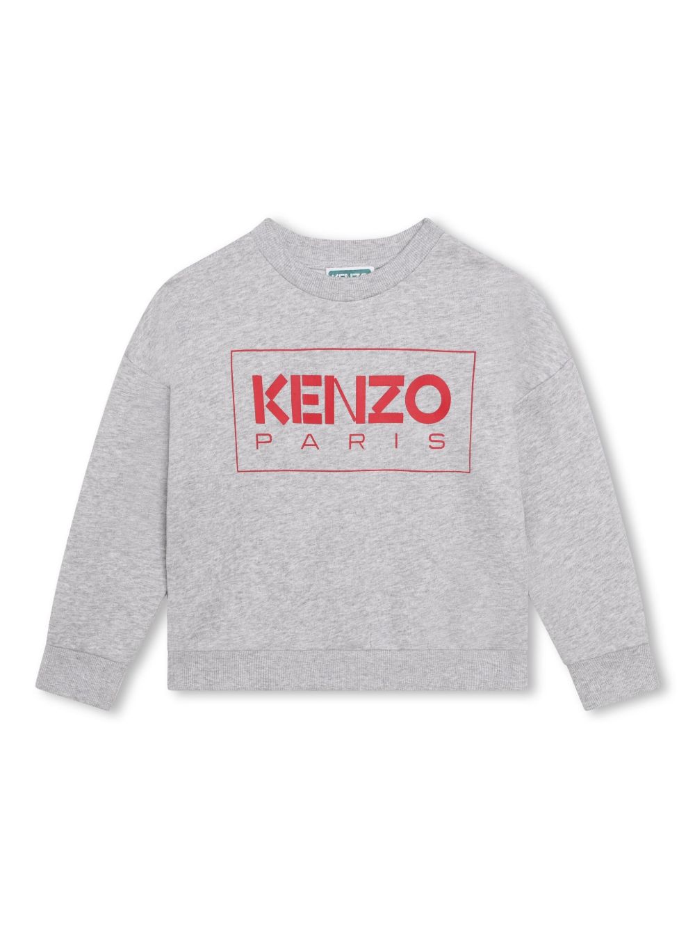 Kenzo Kids logo印花圆领卫衣 - 灰色