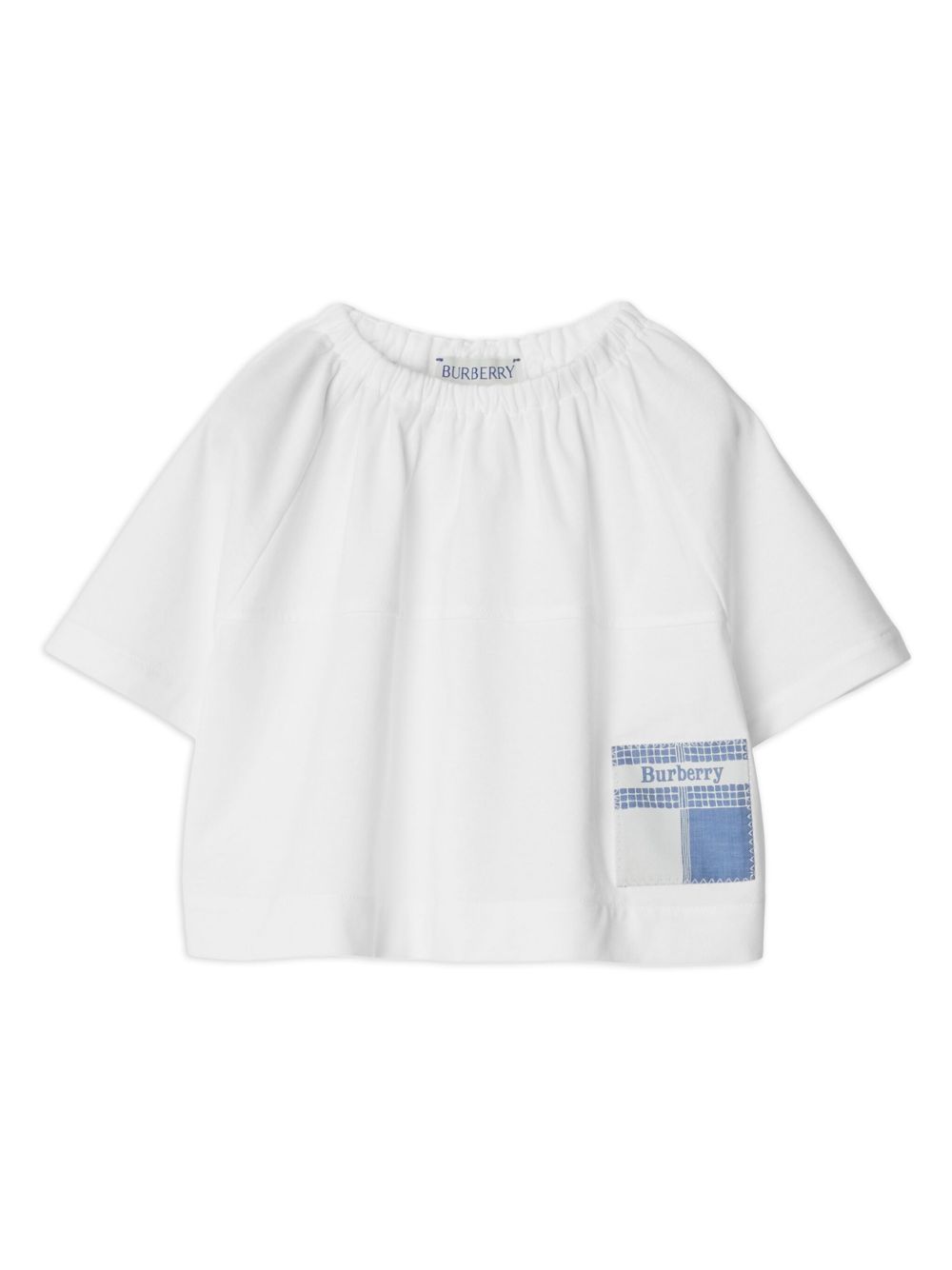 Burberry Kids 标贴棉T恤 - 白色