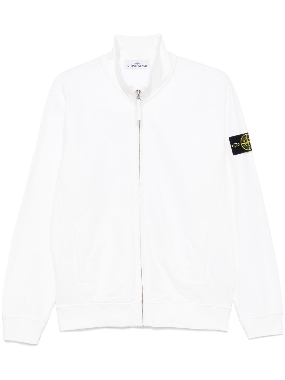 Stone Island 拉链卫衣 - 白色