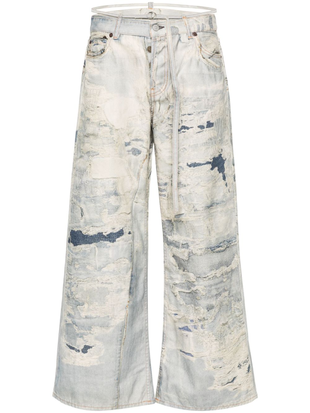 Acne Studios 低腰喇叭裤 - 蓝色