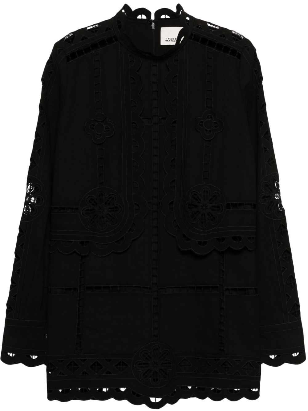 ISABEL MARANT Praline 马德拉刺绣迷你连衣裙 - 黑色