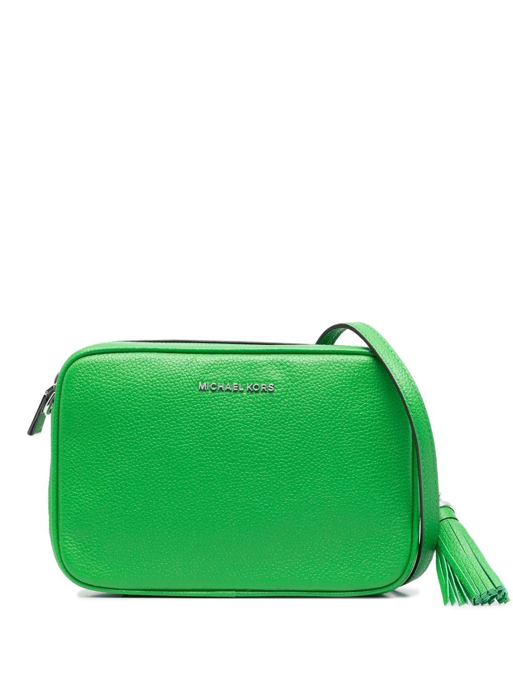 Michael Michael Kors Ginny 皮质斜挎包 - 绿色
