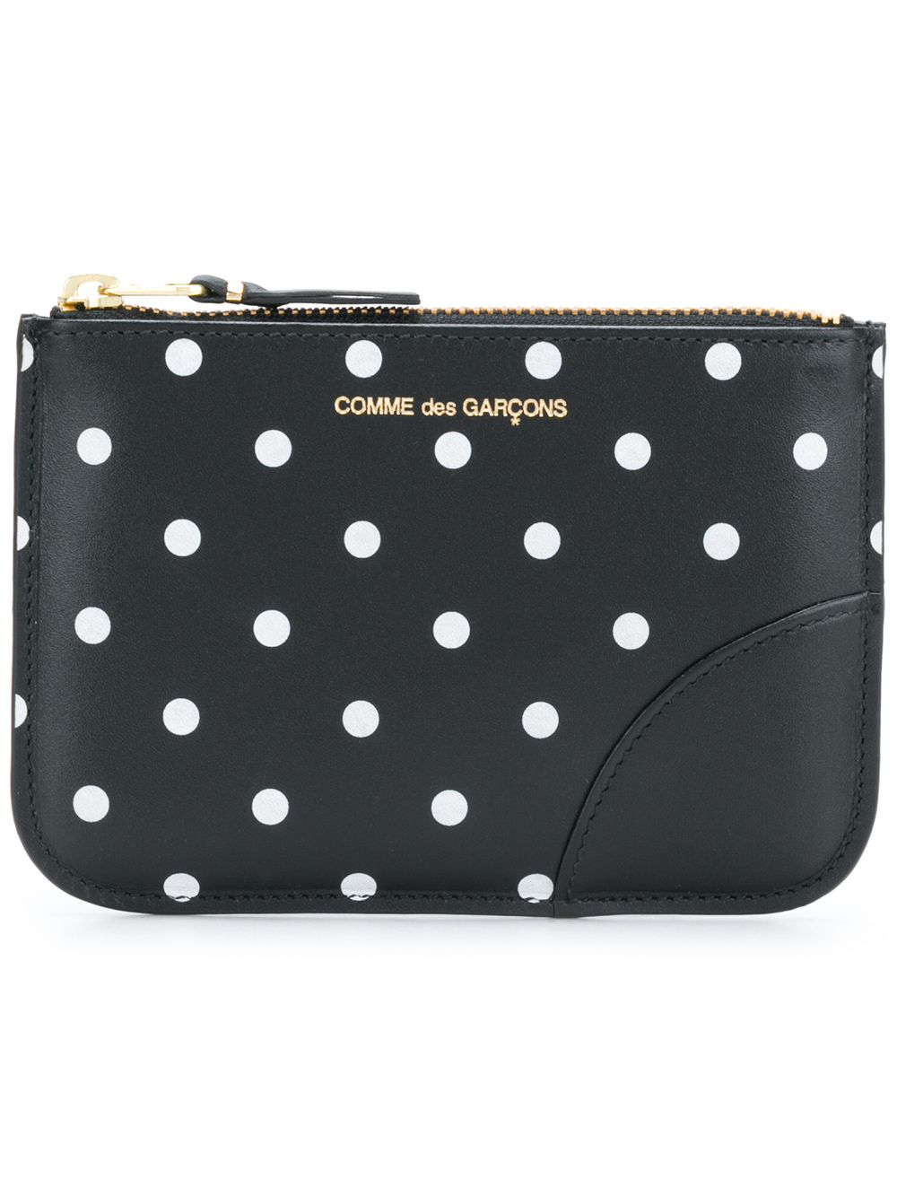 Comme Des Garçons Wallet 波点零钱包 - 黑色