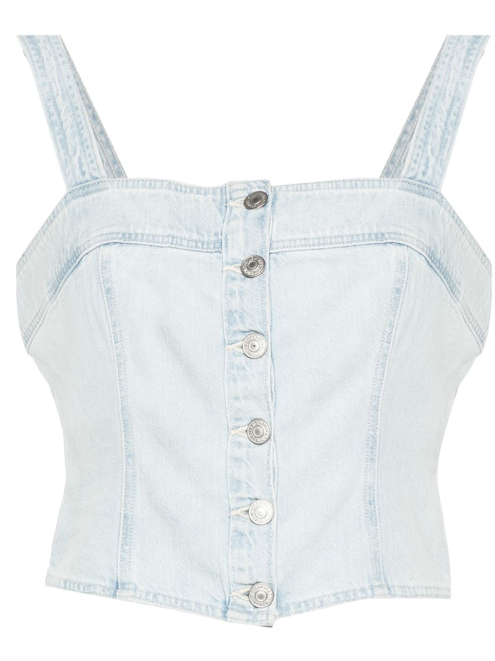Levi's Drea 牛仔短款上衣 - 蓝色