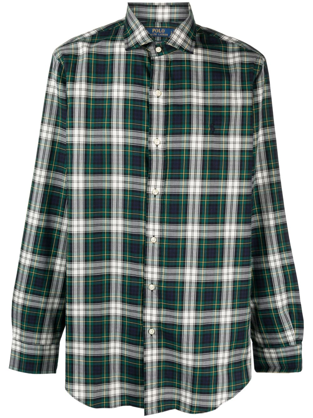 Polo Ralph Lauren Oxford 格纹棉衬衫 - 绿色
