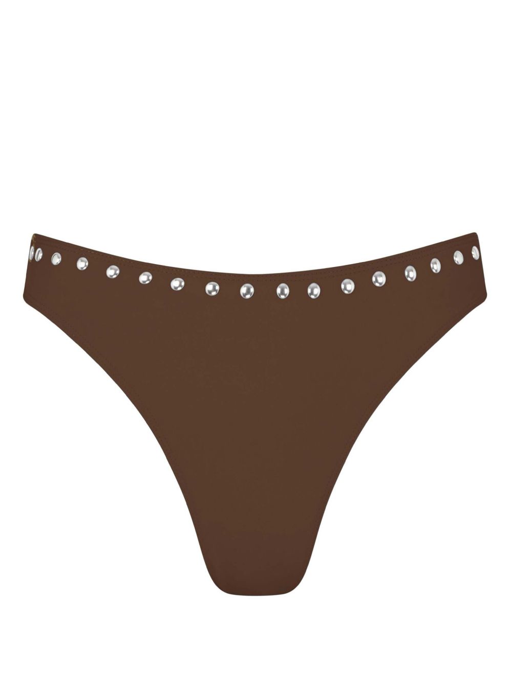 Let's Swim studded bikini bottoms - 褐色