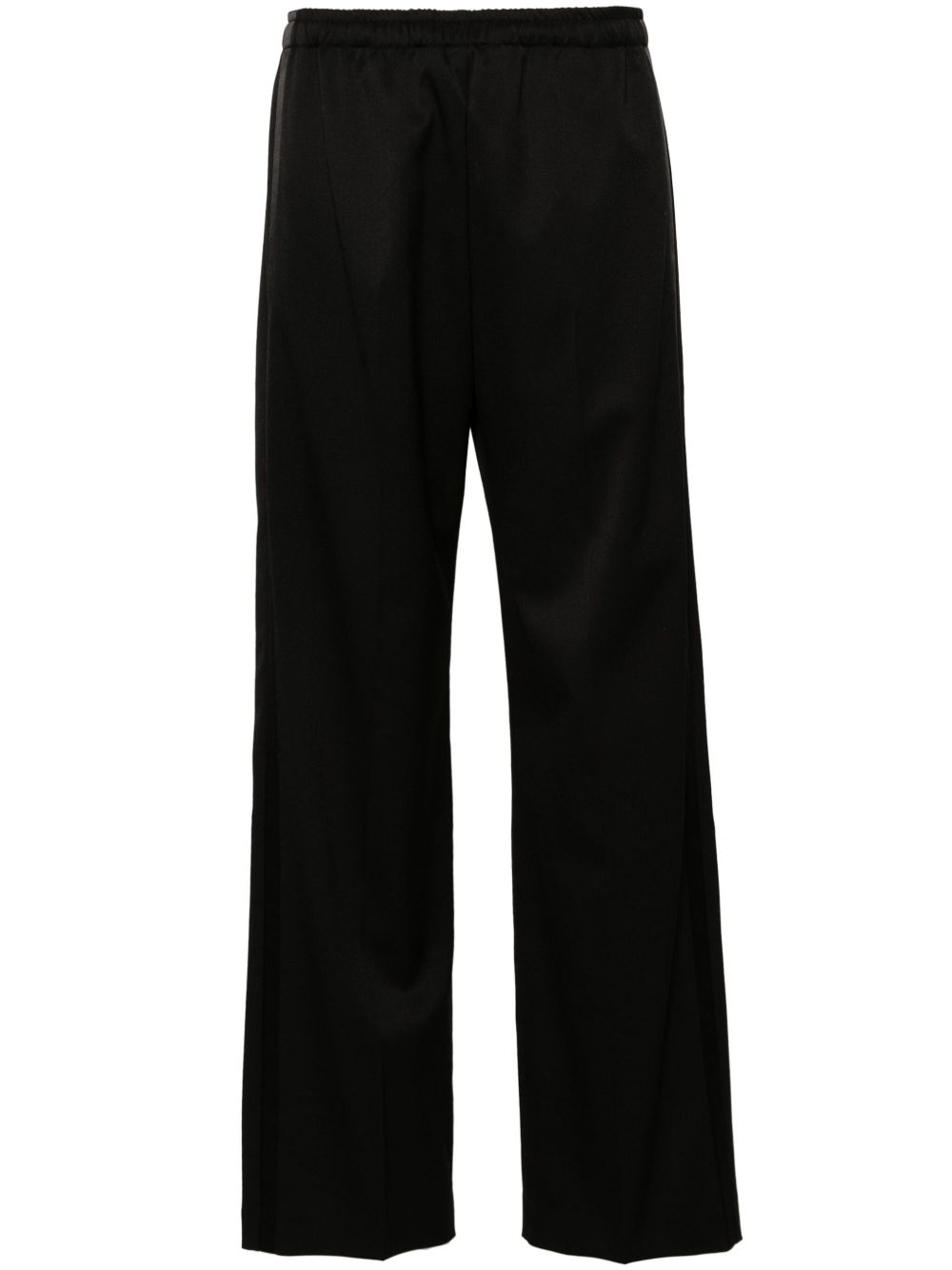 MM6 Maison Margiela 抽绳直筒长裤 - 黑色