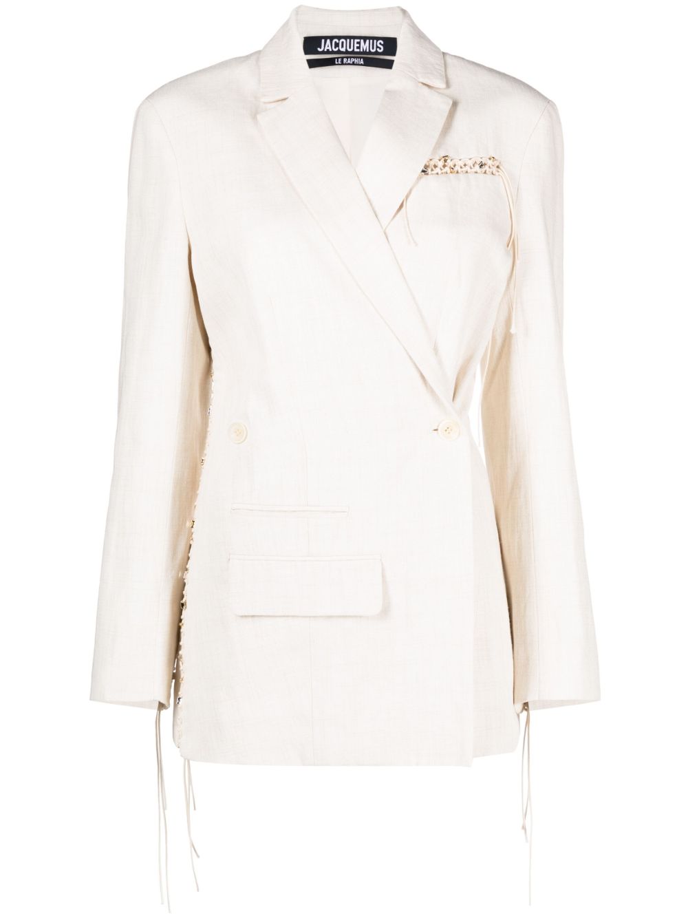 Jacquemus La Veste Tibau Brodée 西装夹克 - 中性色
