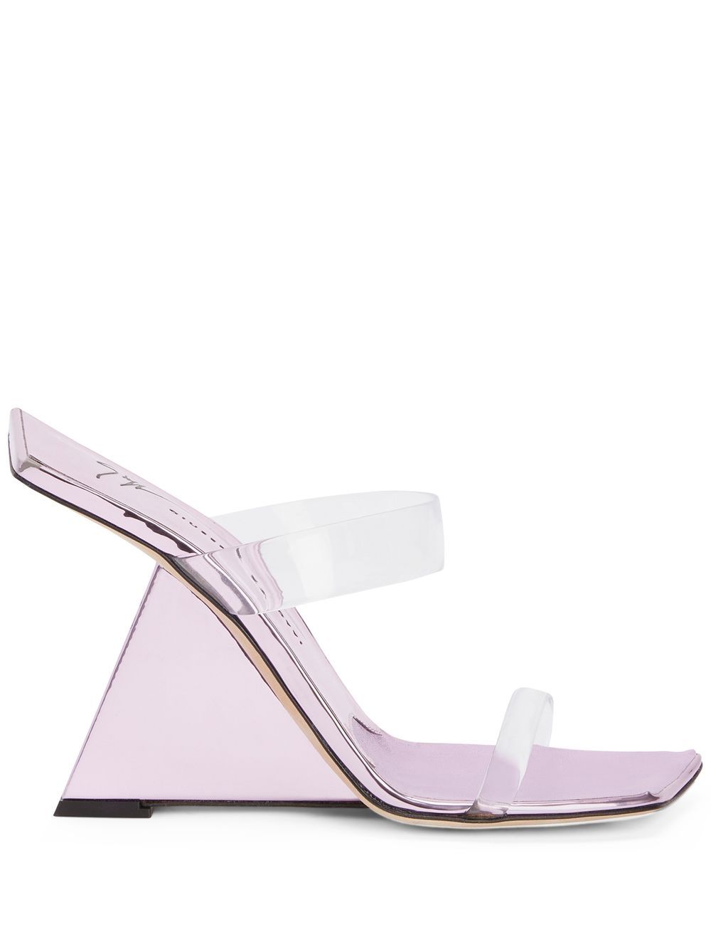 Giuseppe Zanotti Florance Plexi 高跟凉鞋 - 粉色