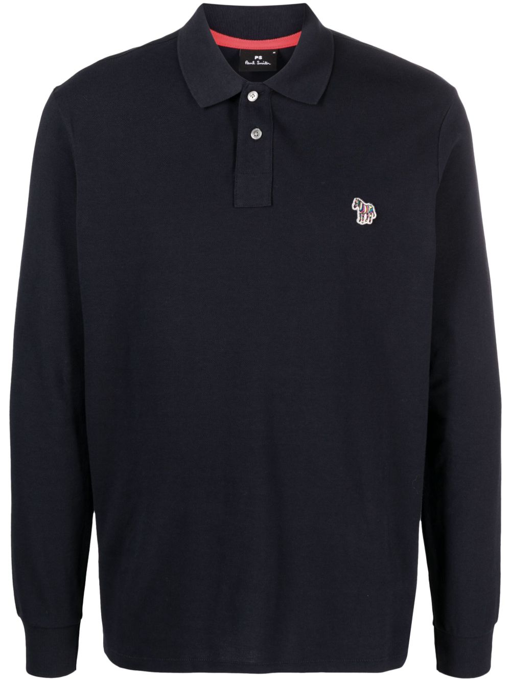 PS Paul Smith 斑马标贴polo衫 - 蓝色