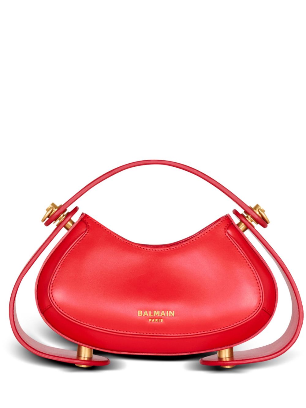 Balmain Jolie Madame 皮质小号手提包 - 红色