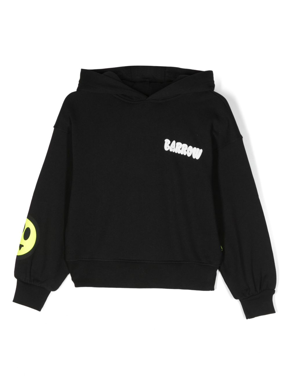 Barrow kids logo印花棉连帽衫 - 黑色