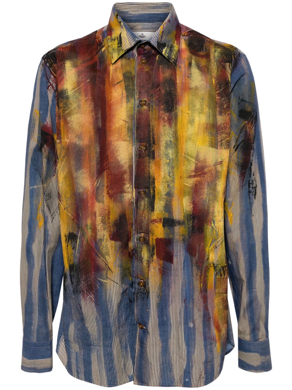 Vivienne Westwood Ghost 绘画印花棉衬衫 - 黄色