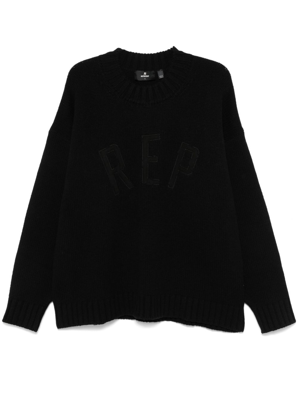 Represent Rep 贴花毛衣 - 黑色