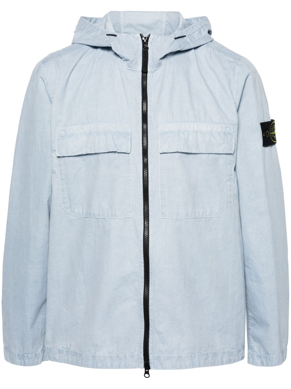 Stone Island 罗盘徽章连帽衬衫 - 蓝色