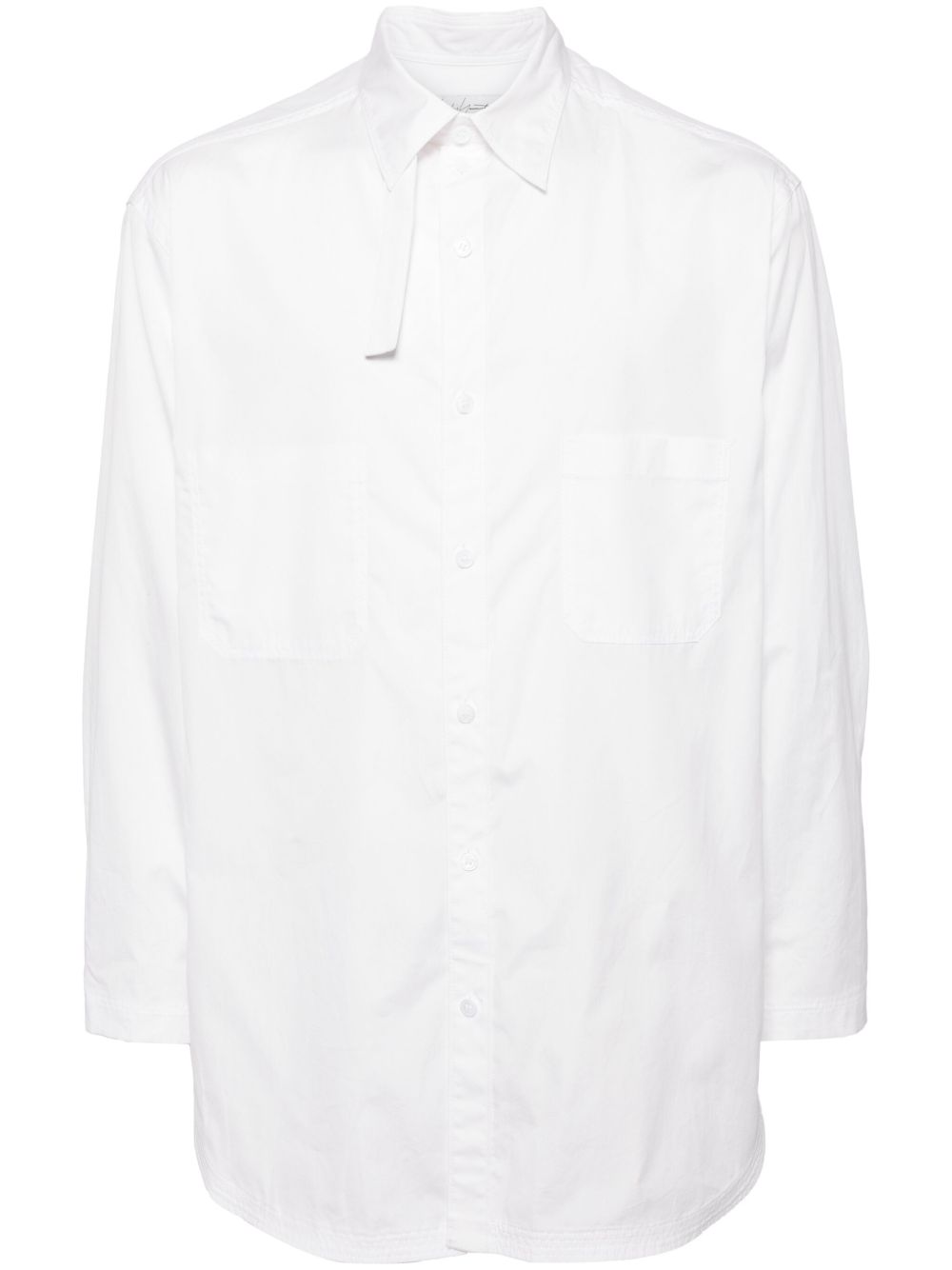 Yohji Yamamoto 经典棉衬衫 - 白色