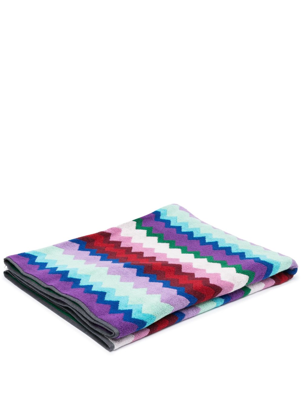 Missoni Home Chantal 印花棉毛巾 - 蓝色