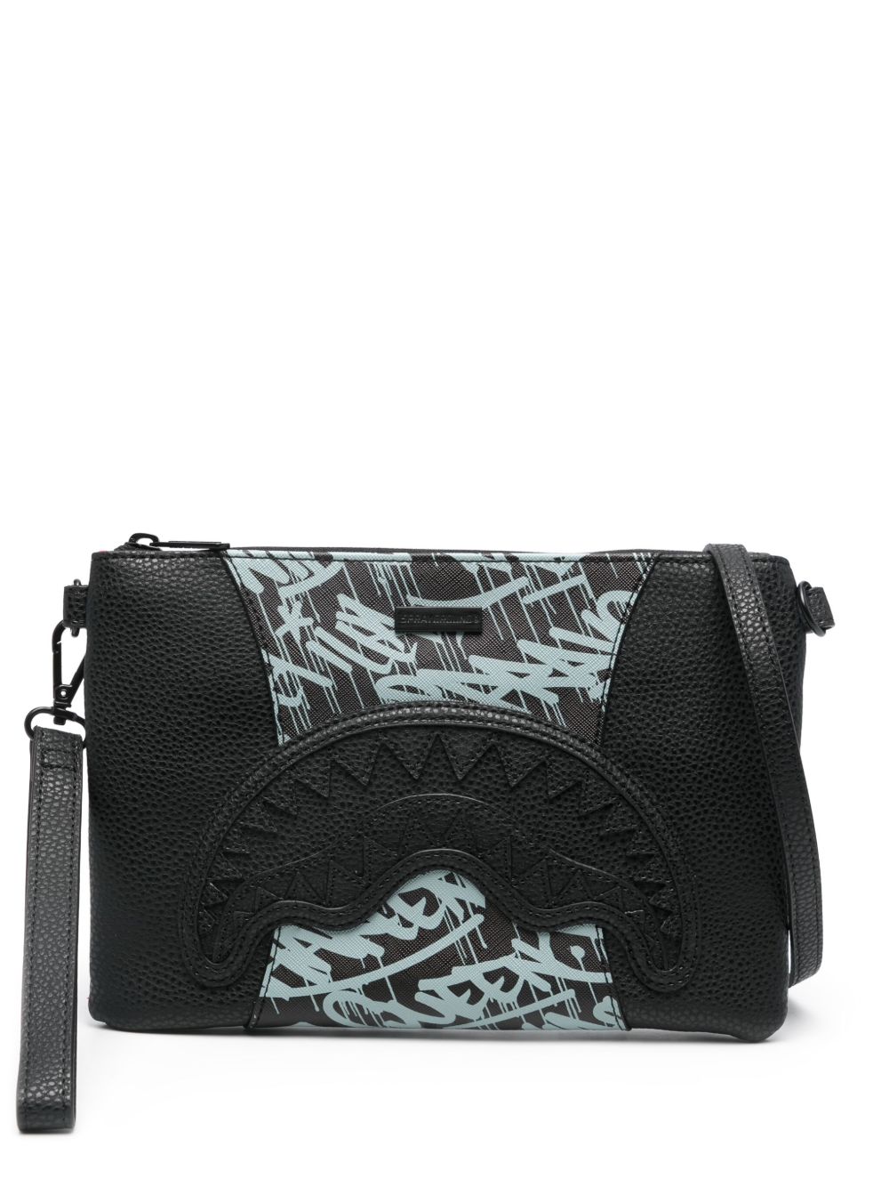 sprayground kid Midnight Raceway Graffiti 斜挎包 - 黑色