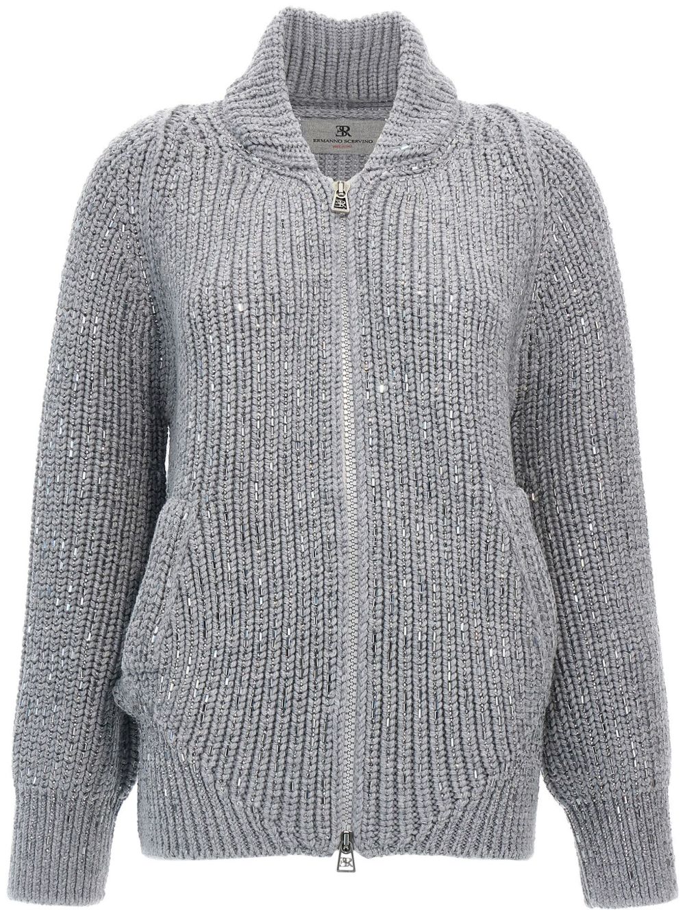 Ermanno Scervino 美利诺羊毛开衫 - 灰色