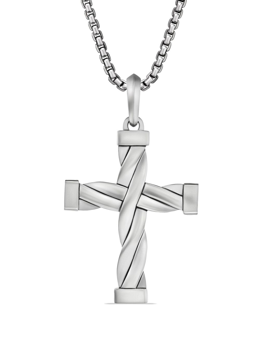 David Yurman Helios™ 十字吊饰 - 银色