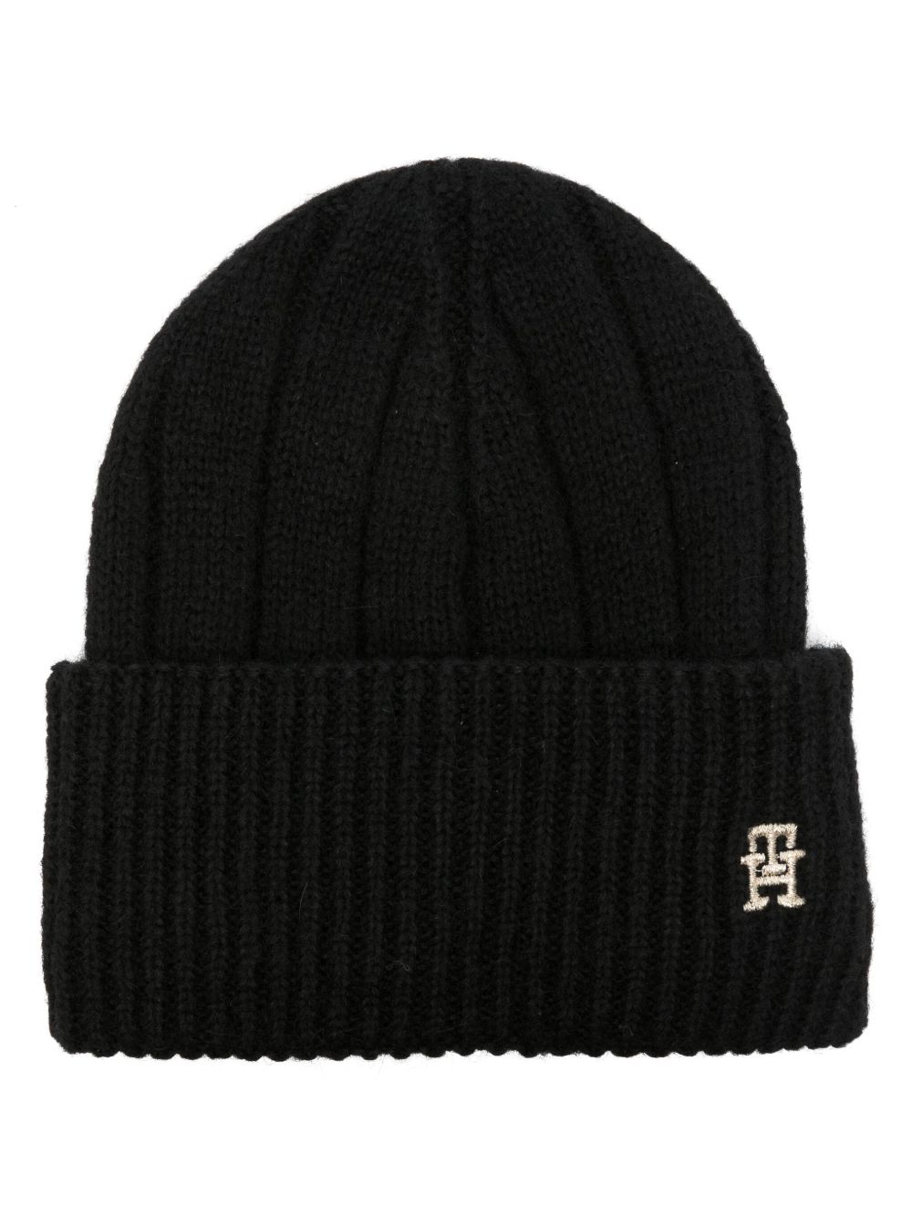 Tommy Hilfiger Timeless logo刺绣套头帽 - 黑色